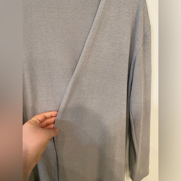 Grey Fringe Duster Cardigan - Picture 6 of 9